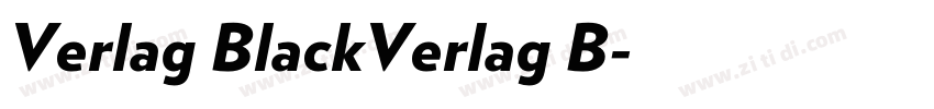 Verlag BlackVerlag B字体转换